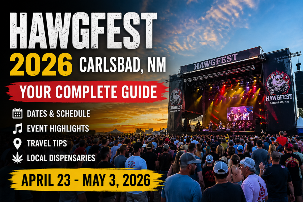 HawgFest 2026 Carlsbad New Mexico festival crowd and stage during live event